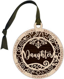 Jolitee Laser Cut Wood Ornament with Christmas Icon Cutouts