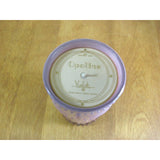 K. HALL OPALINE VIOLET SCENTED 10 OZ. GLASS JAR VEGETABLE WAX CANDLE NEW