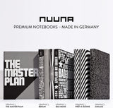 Nuuna Graphic L "The Master Plan" Smooth Bonded Leather Notebook - Black