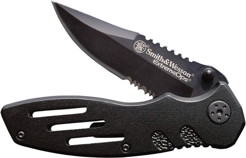 Smith & Wesson SWA24S Tactical Folding Knife Black