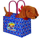 Yottoy - Genevieve Puppy Dog Plush in Madeline Tote Bag, 9"