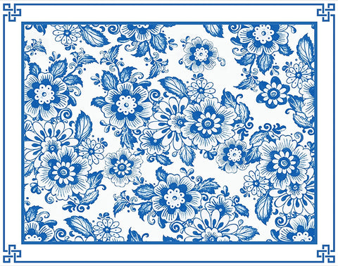  50 Pcs Blue Floral Paper Placemats Blue and White Disposable  Place Mats Watercolor Decorative Vintage Flower Bouquet Table Setting Mats  for Birthday Tableware Party Supplies 10 x 14 Inch : Home & Kitchen