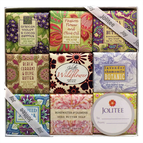 French Milled Botanical Soap Sampler Set in Nine Fabulous Scents (Floral Favorites)