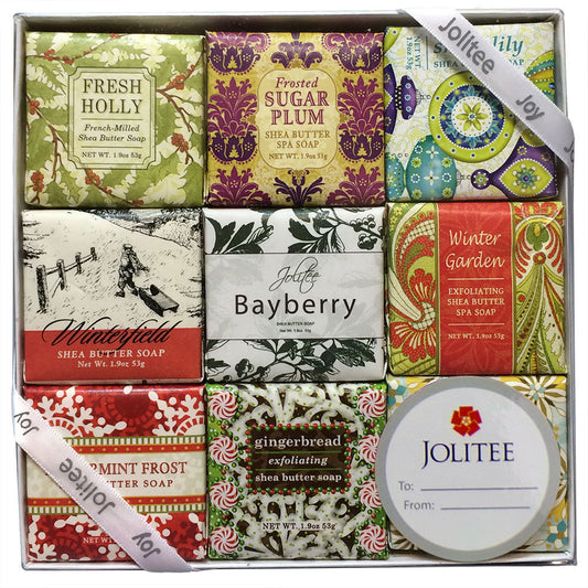 French Milled Botanical Soap Sampler Set in Nine Fabulous Scents (Seasonal Scents)